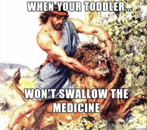 swallow the medicine